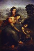 LEONARDO da Vinci anna sjalv tredje china oil painting reproduction